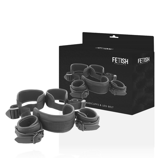 Set Pozitie Picioare Deschise, FETISH SUBMISSIVE - cu Catuse si Captusire Neopren