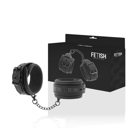 Catuse BDSM, FETISH SUBMISSIVE - Piele Vegana cu Captuseala Neopren, Metal Fara Nichel