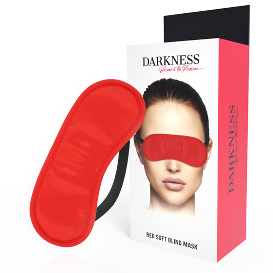 Masca pentru Ochi Dreapta, DARKNESS - Satin, Rosie