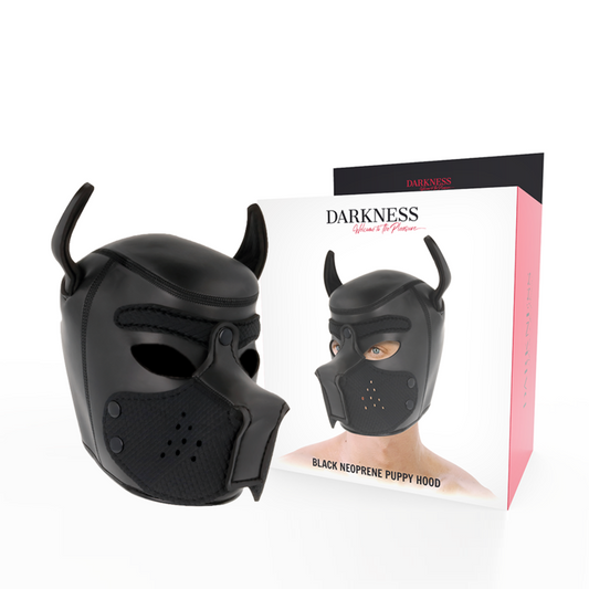 Masca Caine BDSM, DARKNESS - Neopren cu Bot Detasabil, Marimea M