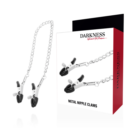 Cleme pentru Sfarcuri Reglabile, DARKNESS - Metal Fara Nichel, cu Lant