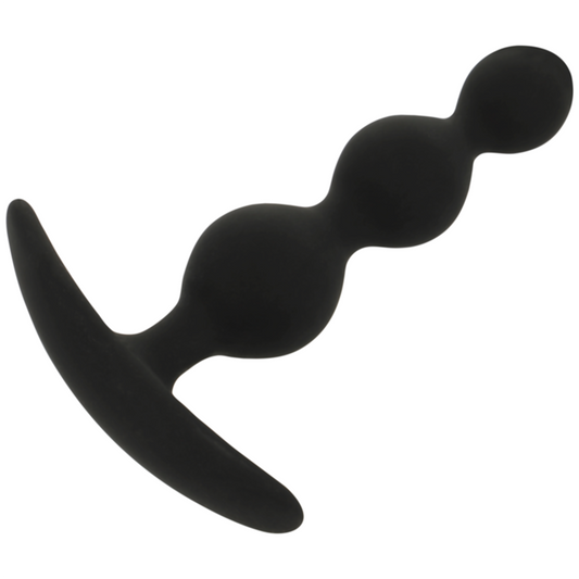 Bile Anale, BLACK&SILVER - Rupert, Silicon, 10 cm