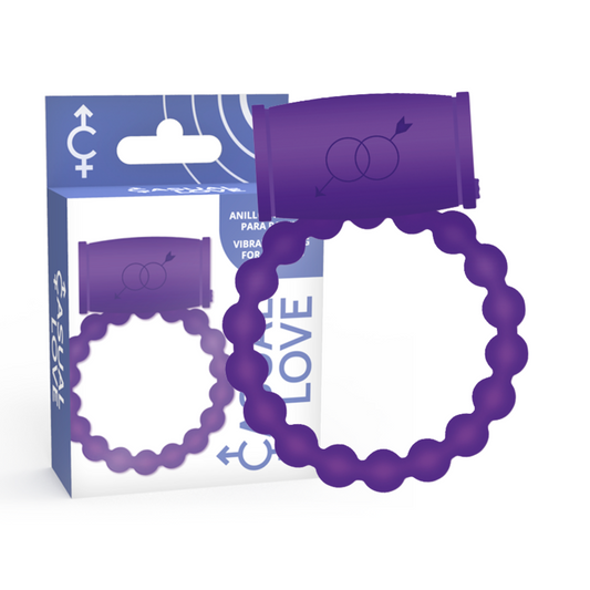 Inel pentru Penis cu Vibratii pentru Cuplu, CASUAL LOVE - Ring 25, Violet