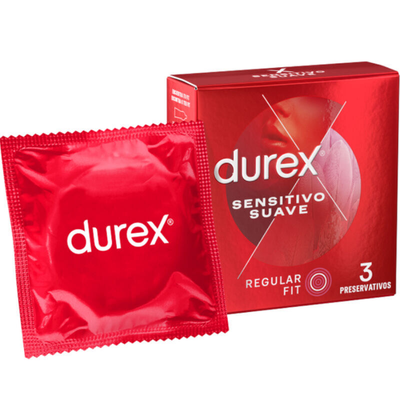 Prezervative, Durex - Soft And Sensitive, Subtire din Latex Natural, 3 Unitati