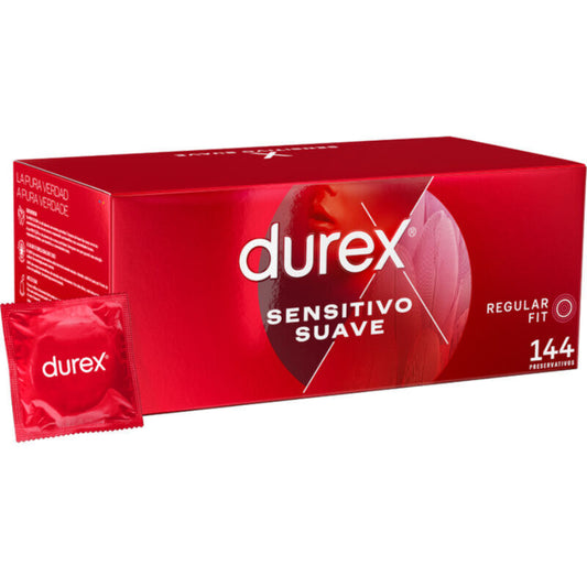 Prezervative, Durex - Soft Sensitive, Latex Natural Subtire, 144 Bucati