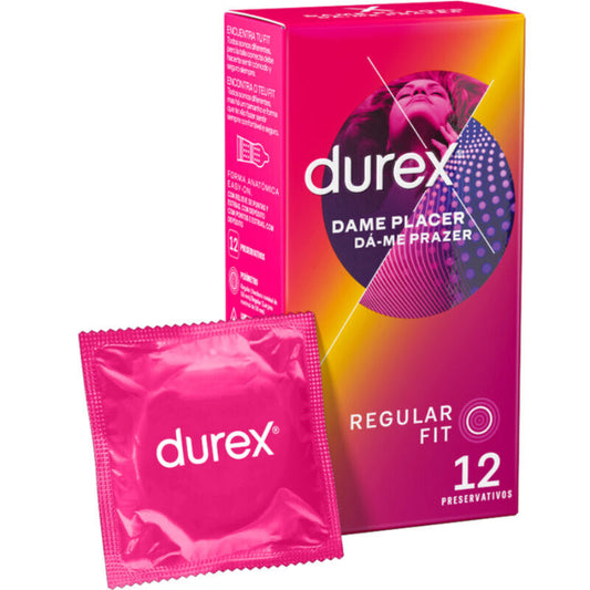 Prezervative, Durex - Dame Placer, cu Puncte si Striatii, 12 Unitati