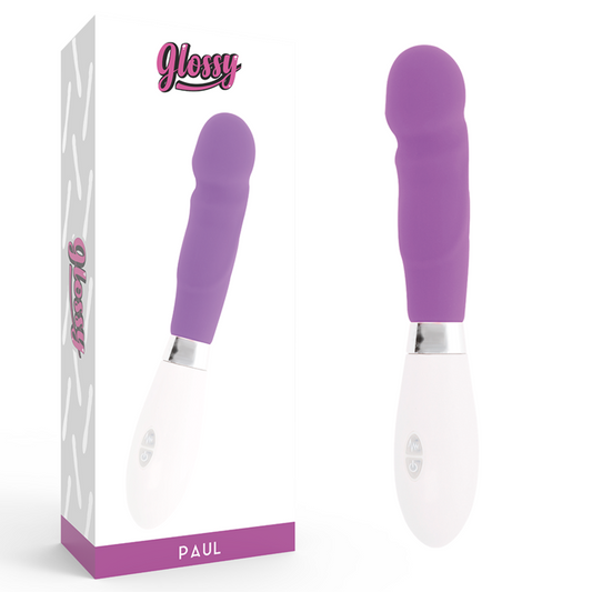 Vibrator Realist, GLOSSY - Paul, 10 Vibratii, Silicon, Mov, 12 cm