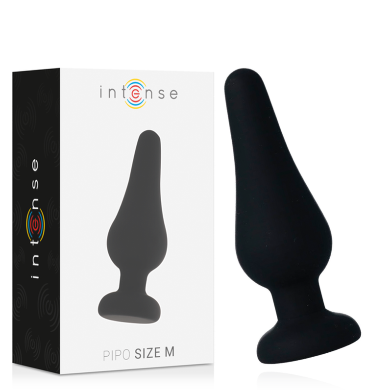 Plug Anal, Intense - Pipo M, Silicon Medical, 11 CM / Negru