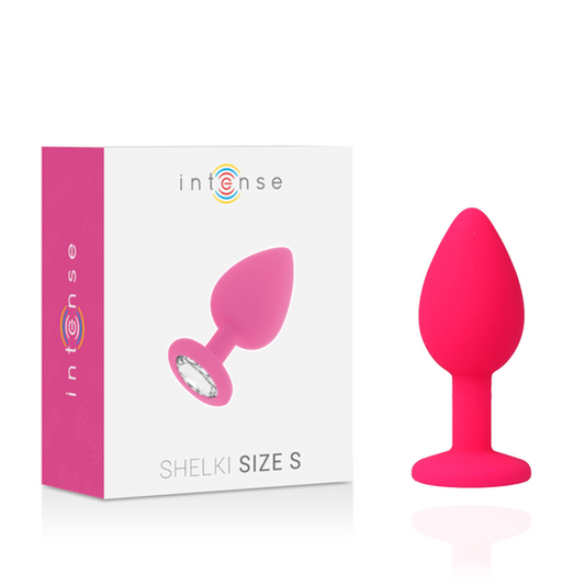 Dop Anal, INTENSE - Shelki S, Silicon Medical Moale, Fucsia, 2,8 x 7,2 cm