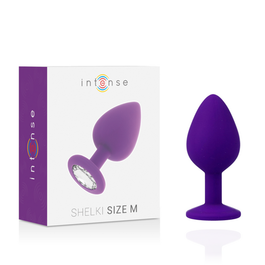 Dop Anal din Silicon Medical, INTENSE - Shelki M, Lila, 3,5 x 8 cm