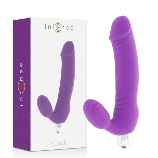Vibrator, INTENSE - Sugar, 7 Viteze, Silicon Medical, Lila, 17,5 cm