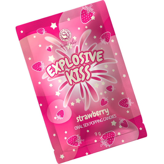 Bomboane Erotice Explozive, SECRETPLAY - Aroma Capsuni, 9 g