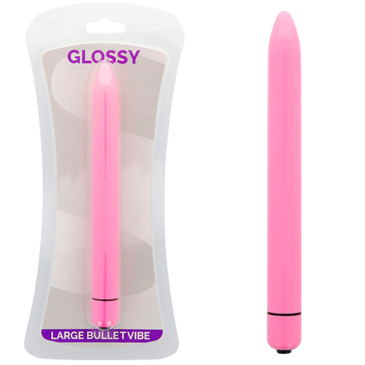 Vibrator, Glossy - Slim, Rezistent la Apa, Deep Rose
