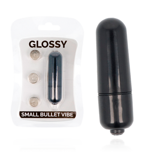 Vibrator Glont, GLOSSY - Small Bullet Vibe, Negru