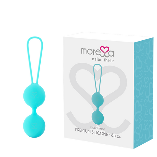 Bile Chinezesti Premium, MORESSA - Osian Three Silicon, Turcoaz, 34 mm, 85 g