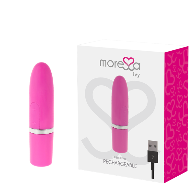 Vibrator Stimulator, Moressa - Ivy, Silicon Medical Reincarcabil USB IPX7, Travel Roz