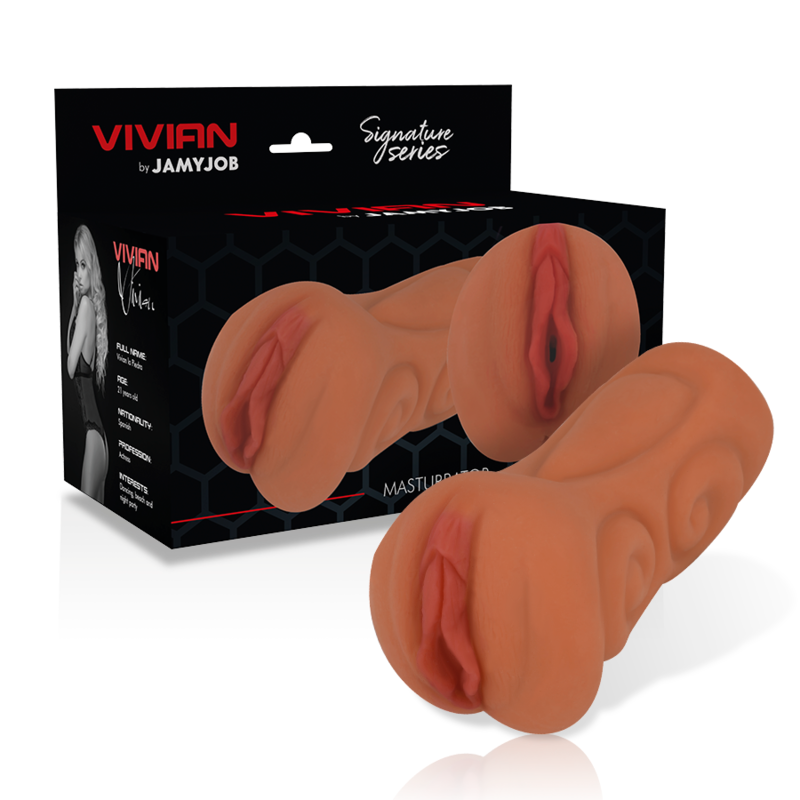 Masturbator Vaginal, Jamyjob - Signature Vivian, Forma De Vagin, Lungime 16 CM