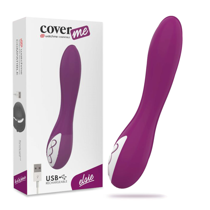 Vibrator Wireless, Coverme - Elsie, Compatibil cu Tehnologia Wireless Watchme, 189 x 40 mm