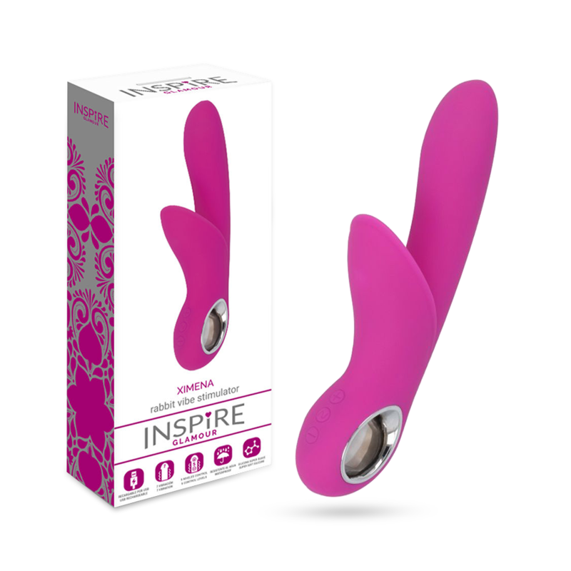Vibrator Rabbit, Inspire - Glamour Ximena, Reincarcabil USB, Mov
