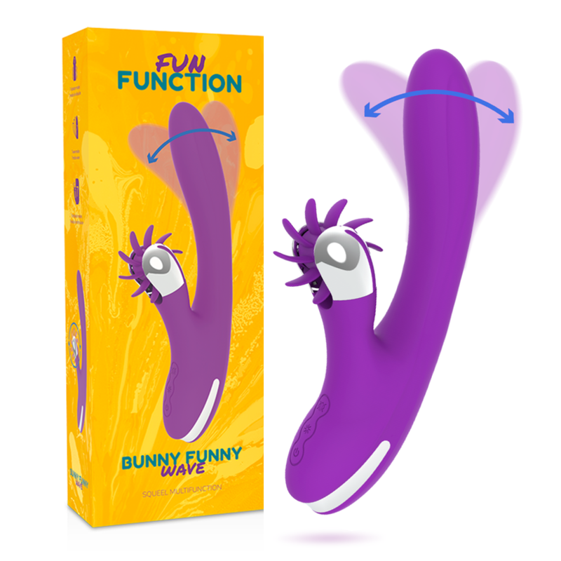 Vibrator, Fun Function - Bunny Funny Wave 2.0, Stimulare Clitorisa, 24 CM