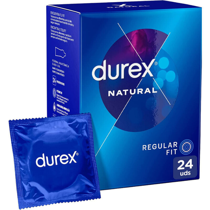 Prezervative, Durex - Natural Plus, Neted cu Rezervor, 24 Unitati