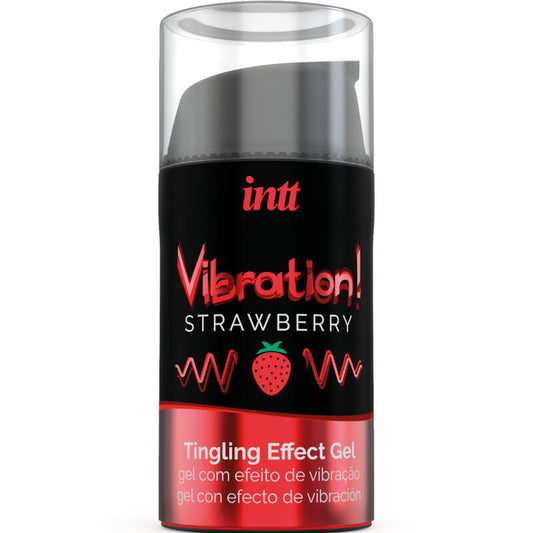 Gel Stimulant Intim Vibrator Lichid, INTT - Aroma Capsuni, 15 ml