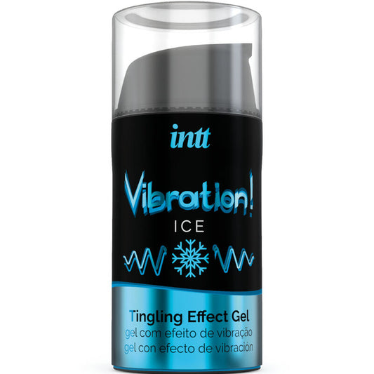 Gel Stimulant Intim cu Efect Vibrator, INTT - Vibration Ice, Aroma Menta, Efect Gheata, 15 ml