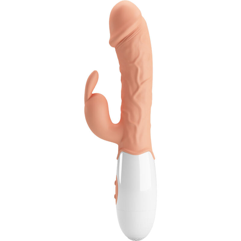Vibrator Rabbit, Pretty Love - Easter Bunny, cu Stimulator Clitoris si 30 de Moduri de Vibratie, Nud