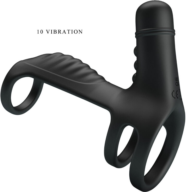 Manson Penis, Pretty Love - 0801S, Vibratii 10 Moduri, Negru
