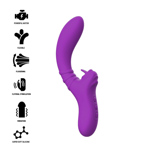 Vibrator Stimulator Clitoris, INTENSE - Harry, Silicon Flex, 20 Programe, Mov