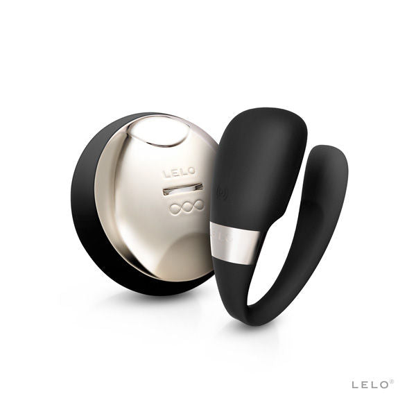 Vibrator pentru Cupluri, Lelo - Insignia Tiani 3, Control de la Distanta SenseMotion, Negru