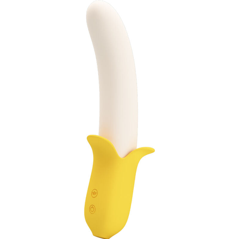 Vibrator, Pretty Love - Banana Geek Super Power, 7 Vibratii si 3 Moduri de Impingere, Negru