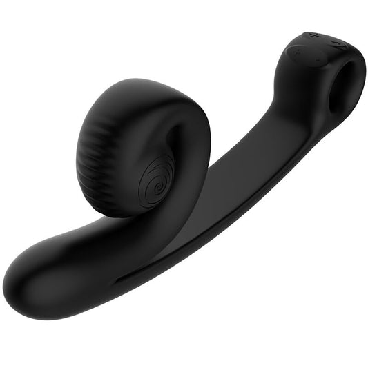 Vibrator Punct G si Clitoris, SNAIL VIBE - Curve, 2 Motoare, Negru