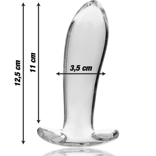 Dop Anal din Sticla Borosilicata, NEBULA SERIES BY IBIZA - Model 5, Roz, 12,5 cm / O 3,5 cm