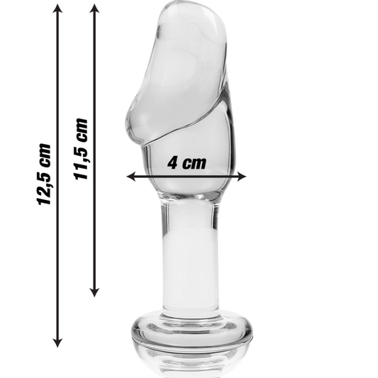 Dop Anal din Sticla Borosilicata, NEBULA SERIES BY IBIZA - Model 6, Roz, 12,5 cm / O 4 cm