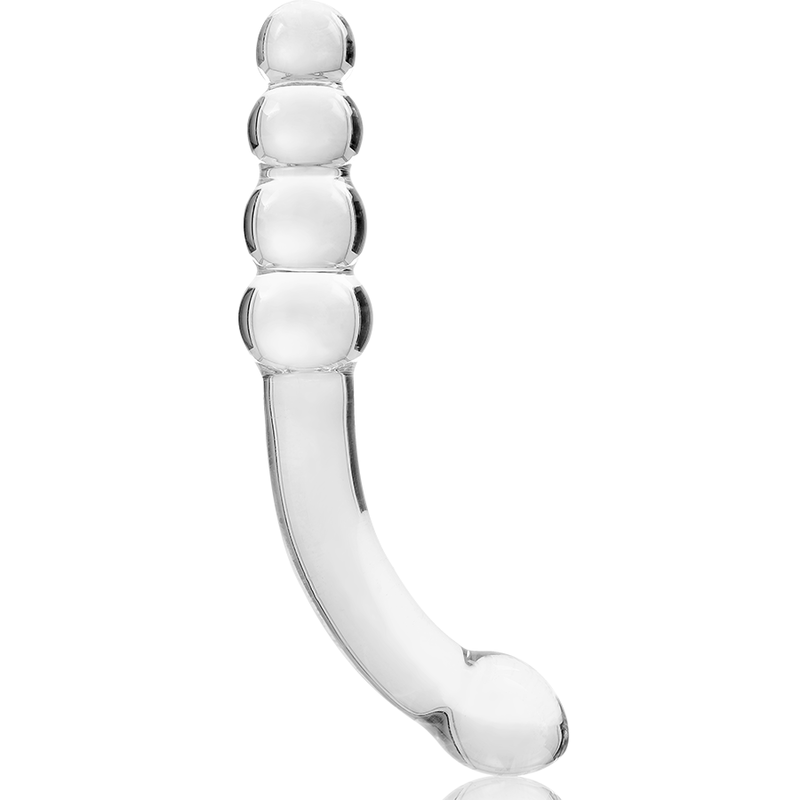 Dildo, Ibiza - Nebula Series Model 14, Sticla Borosilicata, 18.5 CM / Transparent / D - 3 CM