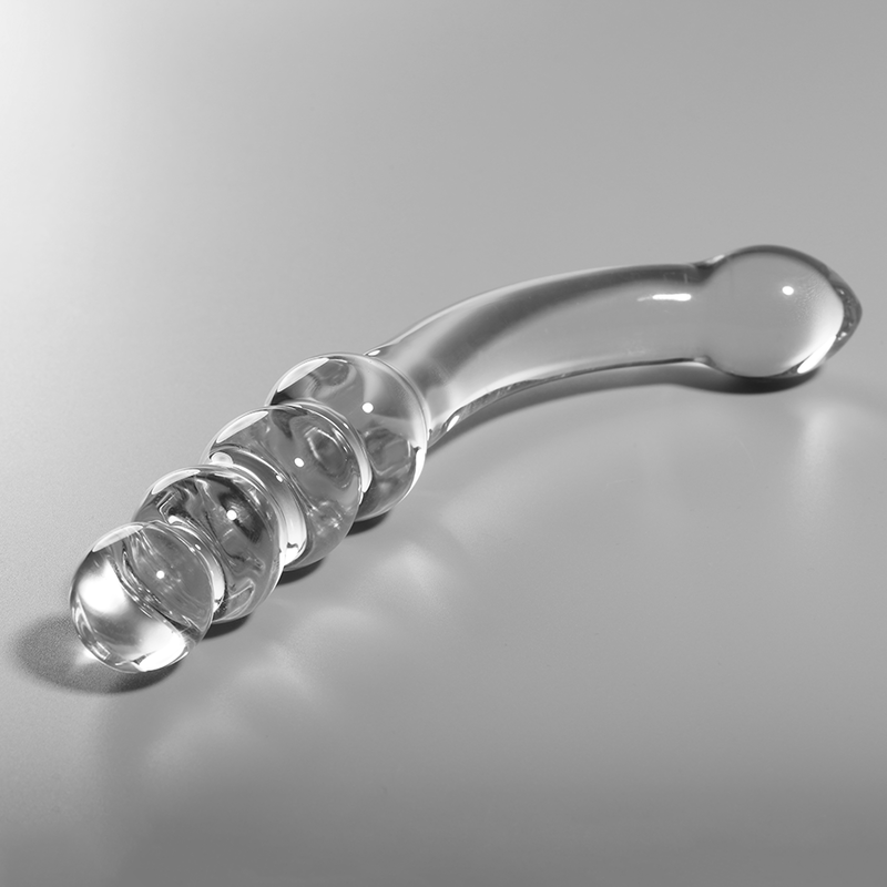 Dildo, Ibiza - Nebula Series Model 14, Sticla Borosilicata, 18.5 CM / Transparent / D - 3 CM