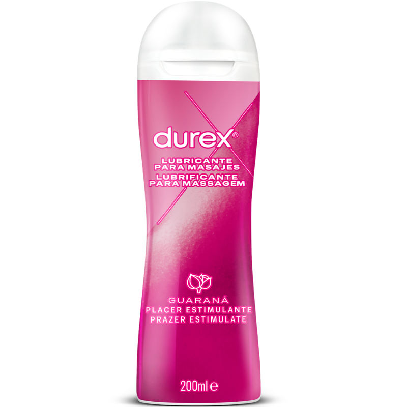 Lubrifiant Intim si Gel de Masaj, Durex - Play 2 in 1, cu Guarana, 200 ML