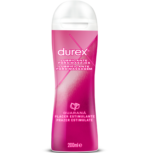 Lubrifiant Intim si Gel de Masaj, Durex - Play 2 in 1, cu Guarana, 200 ML