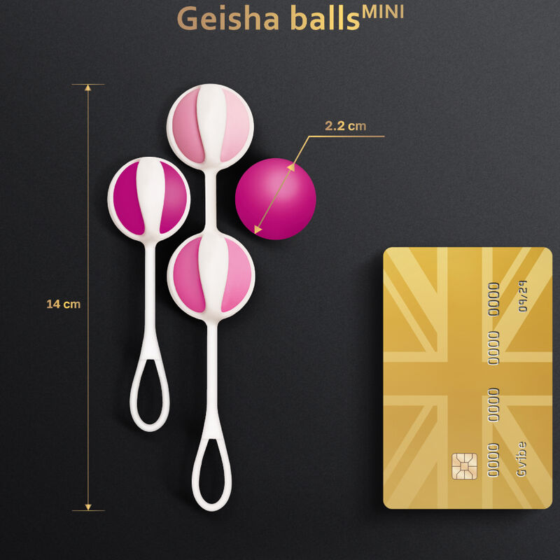 Bile Geisha, G-Vibe - Geisha Balls Mini, Set de 4, Purple