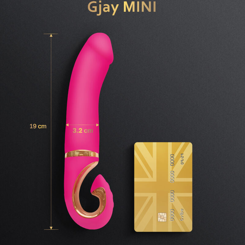 Vibrator Punctul G, G-Vibe - Gjay Mini, Silicon Bioskin, Roz 19 CM