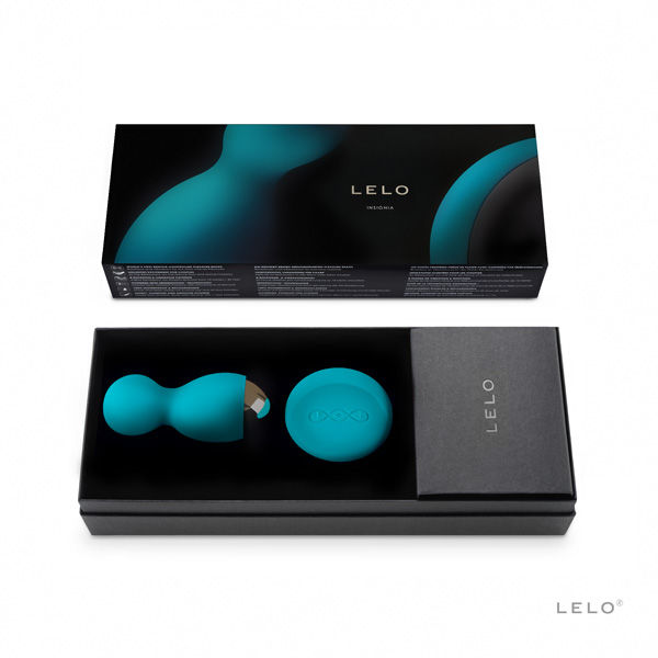 Bile Hula, Lelo - Hula Beads, Rotire si Vibratii Simultane, Albastru