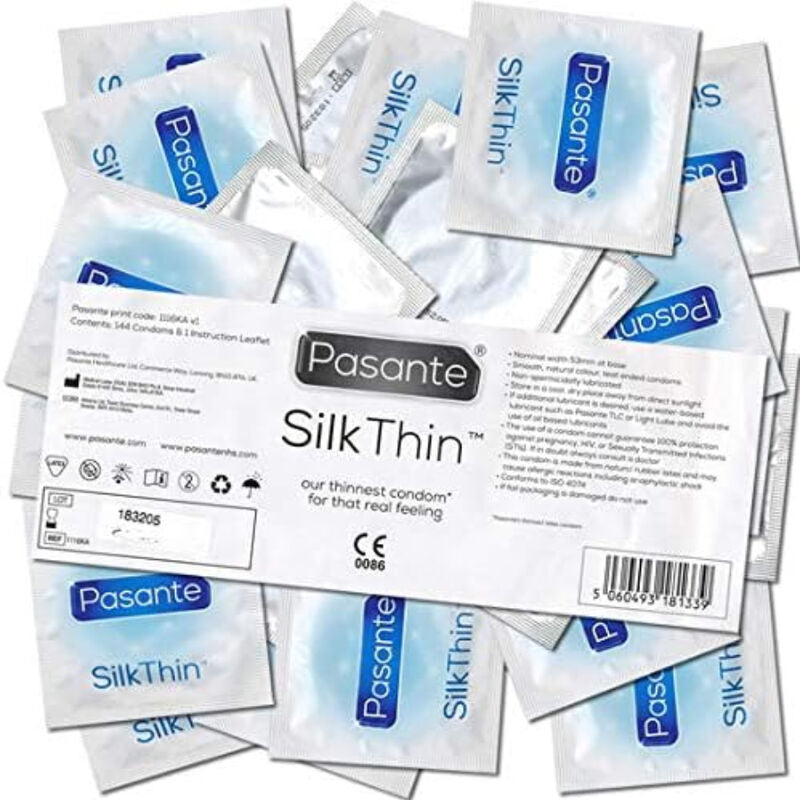 Prezervative, Pasante - Silk Thin, Ultra Subtiri 0.04 Mm, 144 Unitati