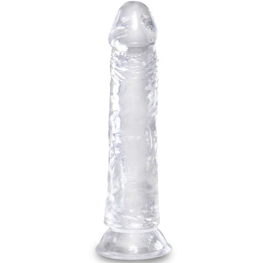 Dildo Realistic, King Cock - Clear, cu Ventuza, 19.7 CM Transparent
