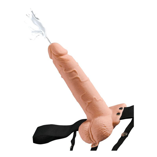 Ham cu Dildo Realist cu Ejaculare si Bile, FETISH FANTASY SERIES - Ajustabil, 19 cm