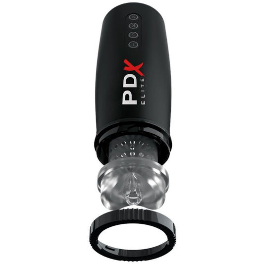 Masturbator Reincarcabil Ultra-Puternic, PDX ELITE - Moto-Bator 2, Vibratii, Aspiratie si Piston