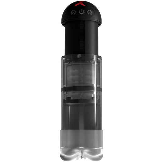 Masturbator cu Vibratii si Aspiratie, PDX ELITE - Extender Pro, Impermeabil, 14,9 cm