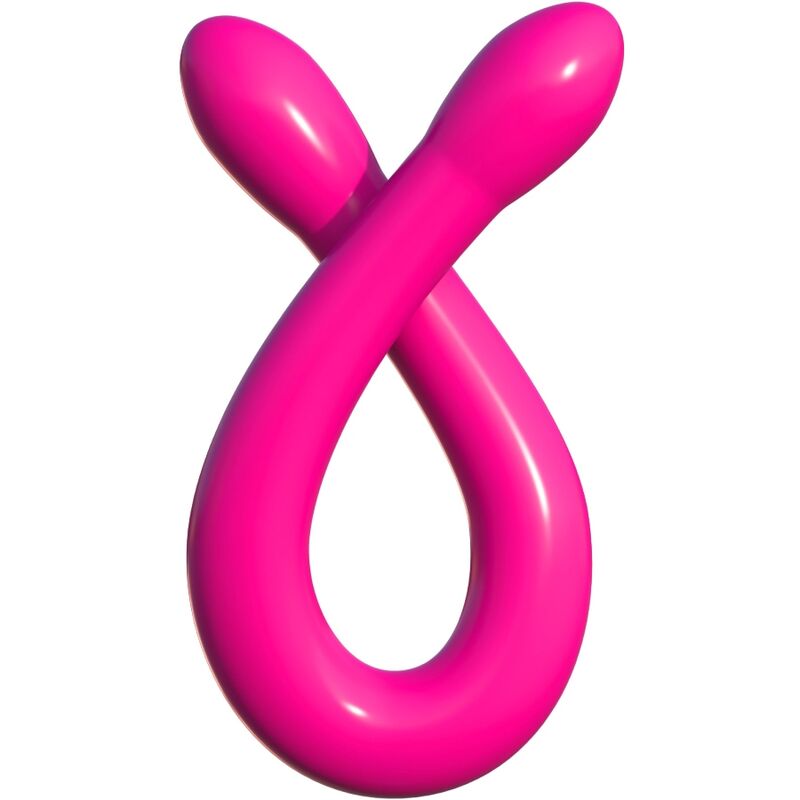Dildo, Classix - Flexible Double, cu Doua Capete, 43.7 CM Roz