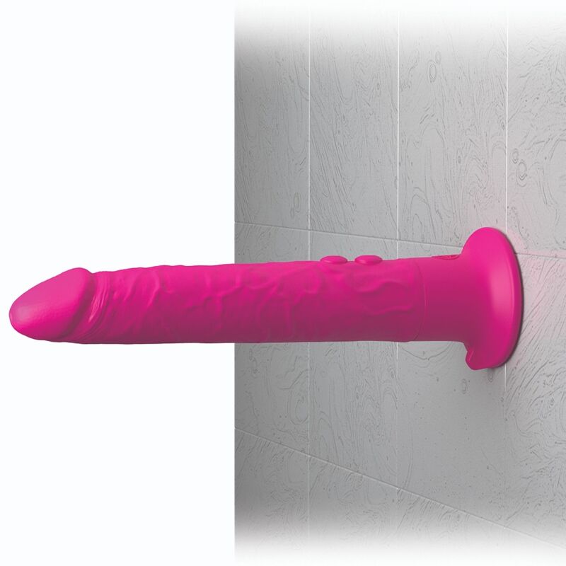 Dildo, Classix - Wall Banger, cu Vibratii si Ventuza, 15 CM Roz