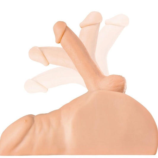 Masturbator Torso Pozitional, PDX PLUS - Perfect Ride, Penis si Anus, TPR, 33,3 cm